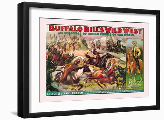 Buffalo Bill: Congress of American Indians-null-Framed Art Print