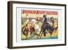 Buffalo Bill: Cowboy Fun, The Bronco Busters Busy Day-null-Framed Art Print