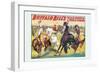 Buffalo Bill: Cowboy Fun, The Bronco Busters Busy Day-null-Framed Art Print