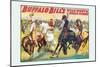 Buffalo Bill: Cowboy Fun, The Bronco Busters Busy Day-null-Mounted Art Print