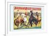 Buffalo Bill: Cowboy Fun, The Bronco Busters Busy Day-null-Framed Art Print