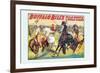 Buffalo Bill: Cowboy Fun, The Bronco Busters Busy Day-null-Framed Art Print