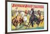 Buffalo Bill: Cowboy Fun, The Bronco Busters Busy Day-null-Framed Art Print