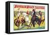 Buffalo Bill: Cowboy Fun, The Bronco Busters Busy Day-null-Framed Stretched Canvas