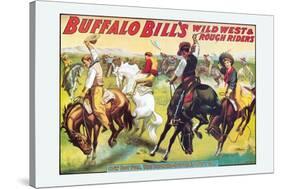 Buffalo Bill: Cowboy Fun, The Bronco Busters Busy Day-null-Stretched Canvas