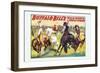 Buffalo Bill: Cowboy Fun, The Bronco Busters Busy Day-null-Framed Art Print