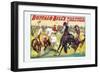 Buffalo Bill: Cowboy Fun, The Bronco Busters Busy Day-null-Framed Art Print