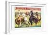 Buffalo Bill: Cowboy Fun, The Bronco Busters Busy Day-null-Framed Art Print