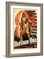 Buffalo Bill, Joel Mccrea on Italian Poster Art, 1944-null-Framed Art Print