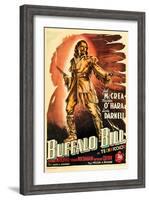 Buffalo Bill, Joel Mccrea on Italian Poster Art, 1944-null-Framed Art Print