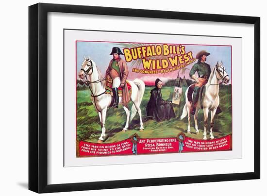 Buffalo Bill: Napoleon-null-Framed Art Print