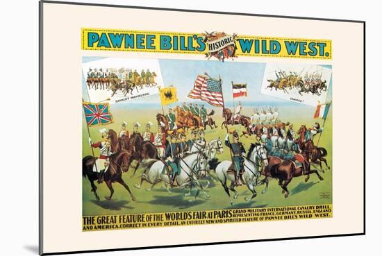 Buffalo Bill: Pawnee Bill and Paris-null-Mounted Art Print