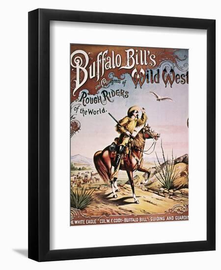 Buffalo Bill: Poster, 1893-null-Framed Giclee Print