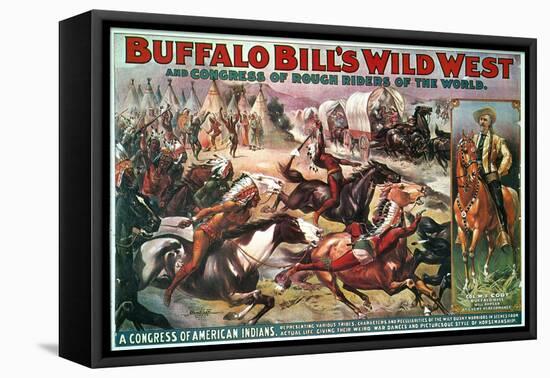 Buffalo Bill's Show-null-Framed Stretched Canvas