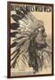 Buffalo Bill's West, Chief "Walks" under the Ground "-null-Framed Giclee Print