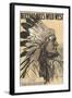 Buffalo Bill's West, Chief "Walks" under the Ground "-null-Framed Giclee Print