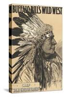 Buffalo Bill's West, Chief "Walks" under the Ground "-null-Stretched Canvas
