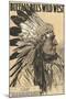 Buffalo Bill's West, Chief "Walks" under the Ground "-null-Mounted Giclee Print