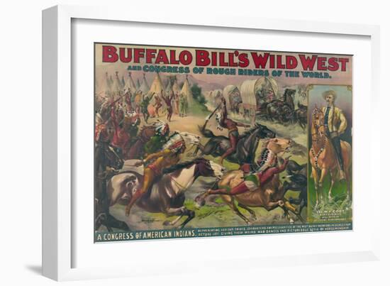 Buffalo Bill's Wild West, American Indians-Science Source-Framed Giclee Print