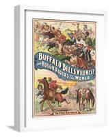 Buffalo Bill's wild west and rough riders-null-Framed Giclee Print