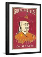 Buffalo Bill's Wild West, Col. W.F. Cody, Published 1890 (Colour Ithograph)-Alick P.f. Ritchie-Framed Giclee Print
