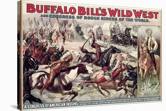 Buffalo Bill's Wild West (Poster)-null-Stretched Canvas