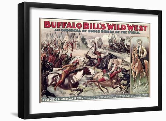 Buffalo Bill's Wild West (Poster)-null-Framed Giclee Print