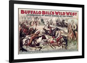 Buffalo Bill's Wild West (Poster)-null-Framed Giclee Print