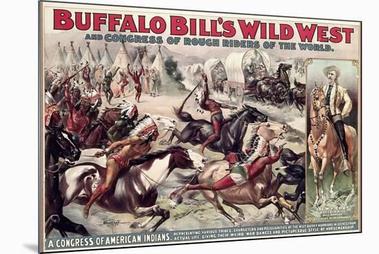 Buffalo Bill's Wild West (Poster)-null-Mounted Giclee Print