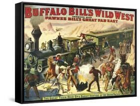 Buffalo Bill's Wild West Show, 1907, USA-null-Framed Stretched Canvas