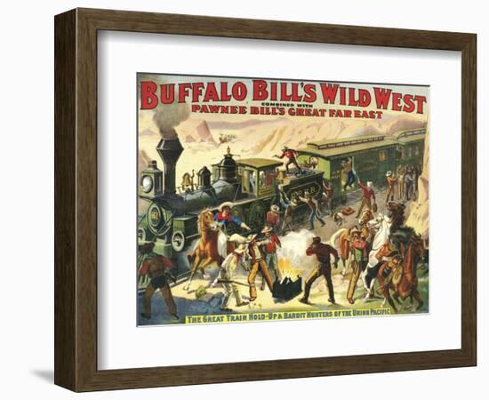 Buffalo Bill's Wild West Show, 1907, USA-null-Framed Giclee Print