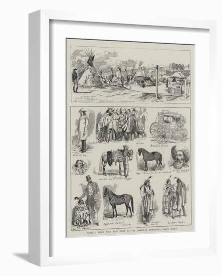Buffalo Bill's Wild West Show at the American Exhibition, Earl's Court-Alfred Chantrey Corbould-Framed Giclee Print