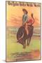 Buffalo Bill's Wild West Show Poster, Bucking Steer-null-Mounted Art Print