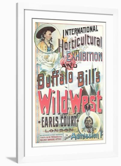 Buffalo Bill's Wild West Show Poster, England-null-Framed Art Print