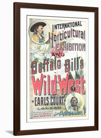 Buffalo Bill's Wild West Show Poster, England-null-Framed Art Print