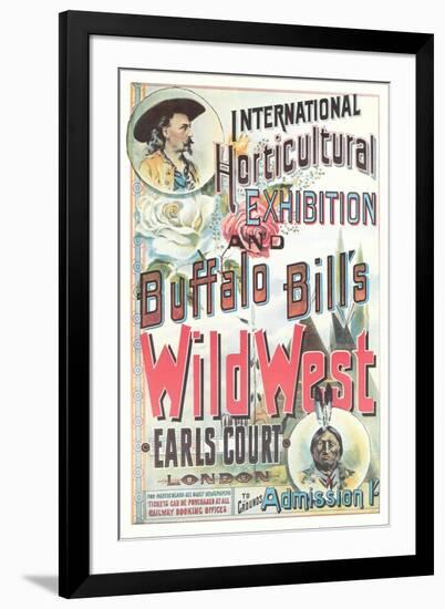 Buffalo Bill's Wild West Show Poster, England-null-Framed Art Print