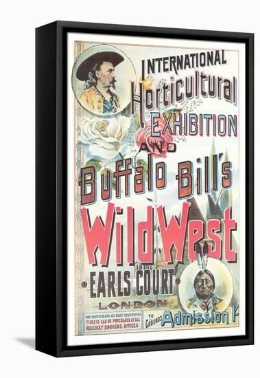 Buffalo Bill's Wild West Show Poster, England-null-Framed Stretched Canvas