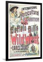 Buffalo Bill's Wild West Show Poster, England-null-Framed Art Print