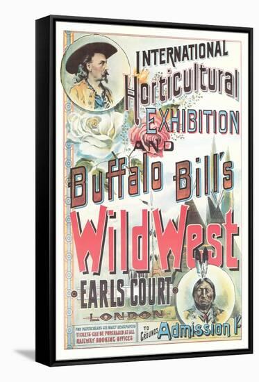 Buffalo Bill's Wild West Show Poster, England-null-Framed Stretched Canvas