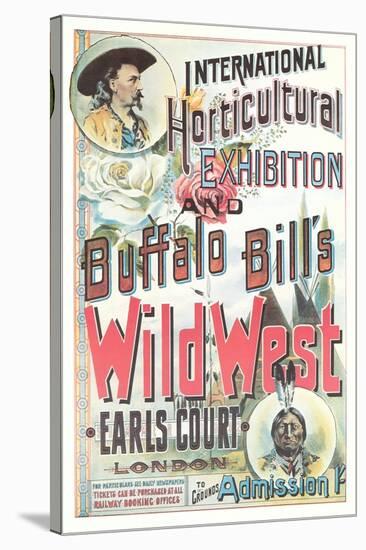 Buffalo Bill's Wild West Show Poster, England-null-Stretched Canvas