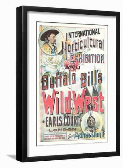 Buffalo Bill's Wild West Show Poster, England-null-Framed Art Print