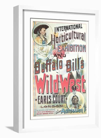 Buffalo Bill's Wild West Show Poster, England-null-Framed Art Print