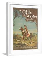 Buffalo Bill's Wild West Show Poster, Indian Brave-null-Framed Art Print