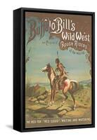 Buffalo Bill's Wild West Show Poster, Indian Brave-null-Framed Stretched Canvas