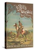 Buffalo Bill's Wild West Show Poster, Indian Brave-null-Stretched Canvas