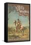 Buffalo Bill's Wild West Show Poster, Indian Brave-null-Framed Stretched Canvas