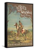 Buffalo Bill's Wild West Show Poster, Indian Brave-null-Framed Stretched Canvas