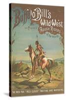 Buffalo Bill's Wild West Show Poster, Indian Brave-null-Stretched Canvas
