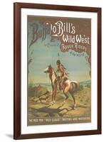 Buffalo Bill's Wild West Show Poster, Indian Brave-null-Framed Art Print