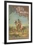 Buffalo Bill's Wild West Show Poster, Indian Brave-null-Framed Art Print